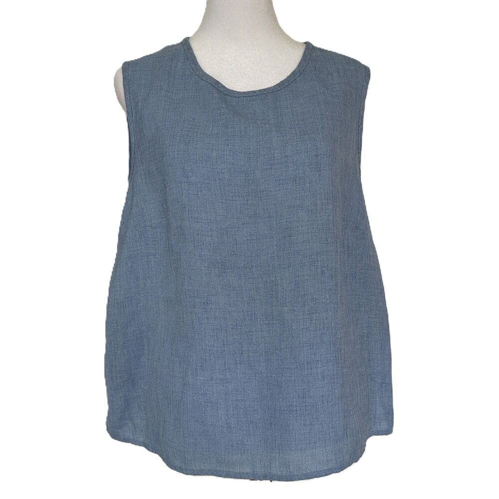 Vintage Swing Tank Size 14 Light Blue Coastal Classic Soft Girl Appleseed's